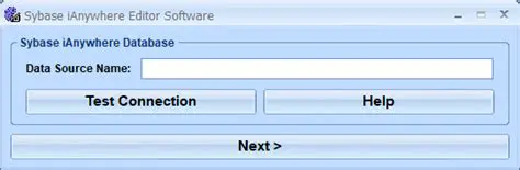 Key Features of Sybase iAnywhere Editor Software