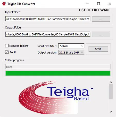 Key Features of Teigha File Converter