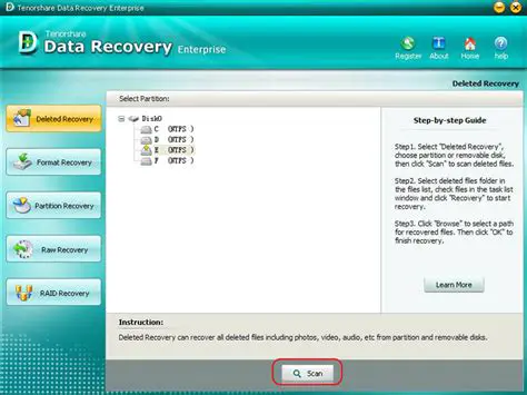 Key Features of Tenorshare Data Recovery Professional