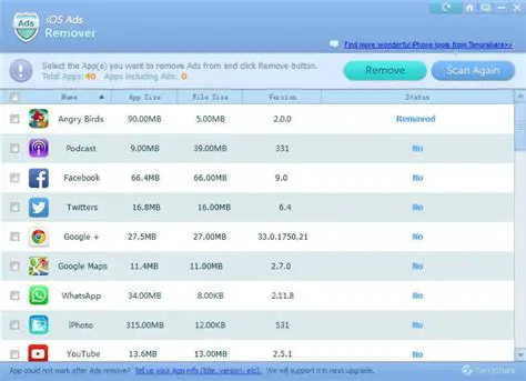 Key Features of Tenorshare iOS Ads Remover