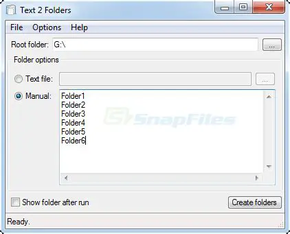 Key Features of Text 2 Folders