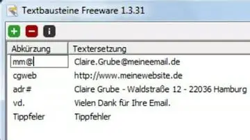 Key Features of Textbausteine Freeware