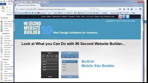 Key Features of the 90 Second Website Builder
