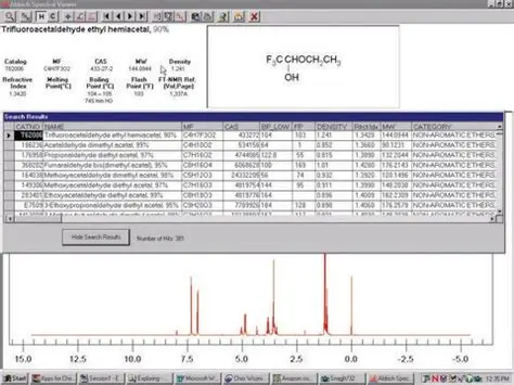 Key Features of the Aldrich Spectral Viewer