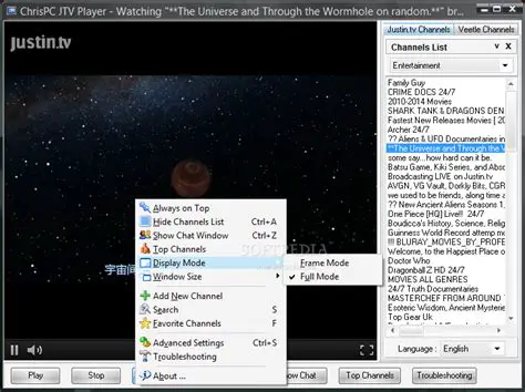 Key Features of the ChrisPC JTV Player Toolbar