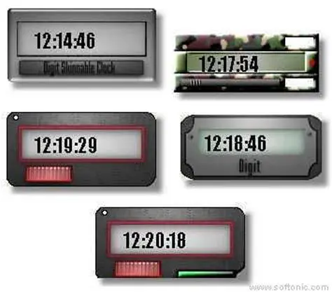 Key Features of the Digit Skinnable Clock
