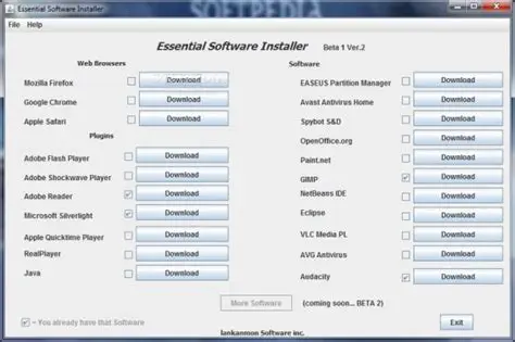 Key Features of the Essential Software Installer