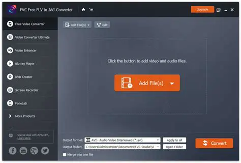 Key Features of the Free FLV to AVI Converter