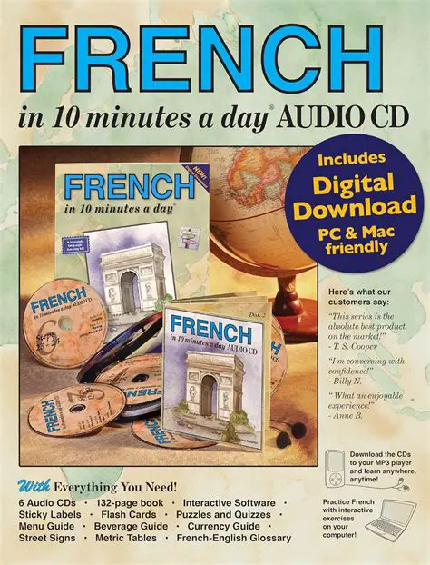 Key Features of the FRENCH in 10 minutes a day Audio Program