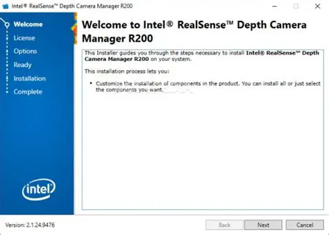 Key Features of the Intel RealSense Depth Camera Manager R200