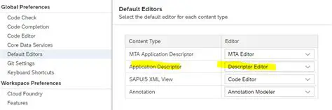Key Features of the JPS Descriptor Editor