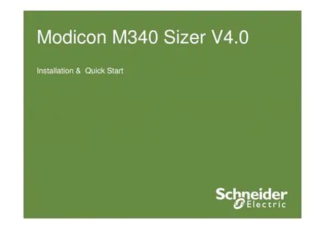 Key Features of the Modicon M340 Sizer