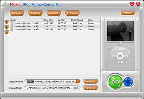 Key Features of the Movkit iPod Video Converter