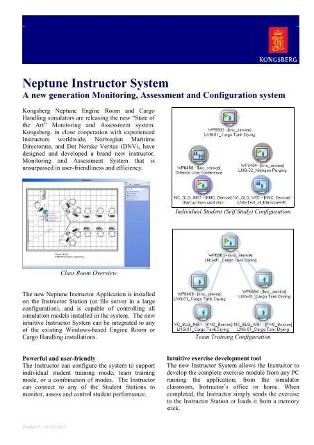 Key Features of the Neptune Instructor System