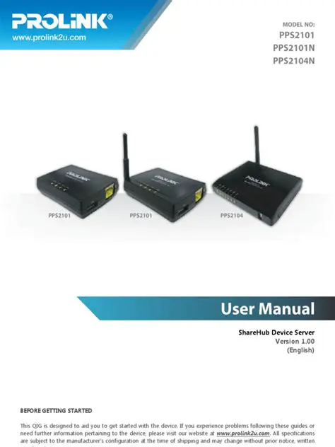 Key Features of the PROLiNK PPS2101 ShareHub Device Server