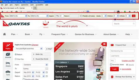 Key Features of the Qantas Toolbar