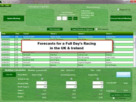 Key Features of the Race Cards Forecaster