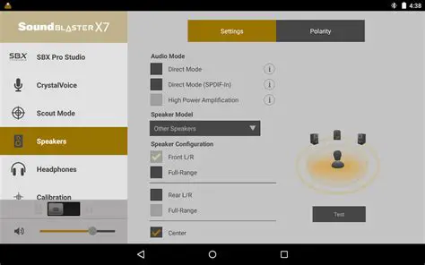 Key Features of the Sound Blaster X7 Application