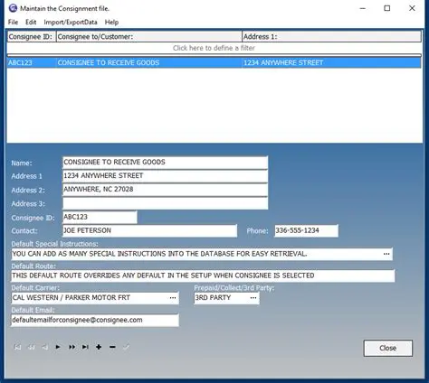 Key Features of the Star Bill of Lading Software