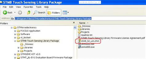 Key Features of the STM8 Touch Sensing Library
