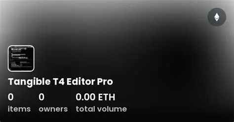 Key Features of the Tangible T4 Editor