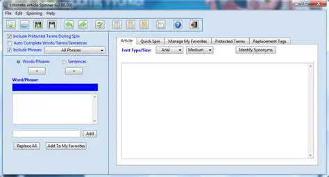 Key Features of the Ultimate Article Spinner