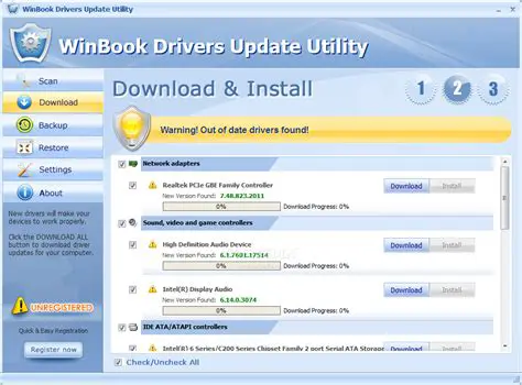 Key Features of the WinBook Drivers Download Utility