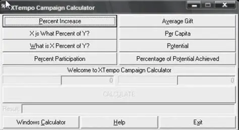 Key Features of the XTempo Campaign Calculator