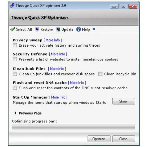Key Features of Thoosje Quick XP Optimizer