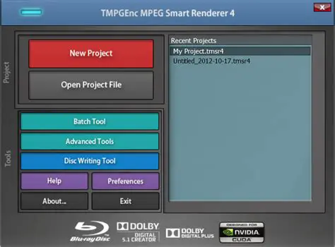 Key Features of TMPGEnc MPEG Smart Renderer