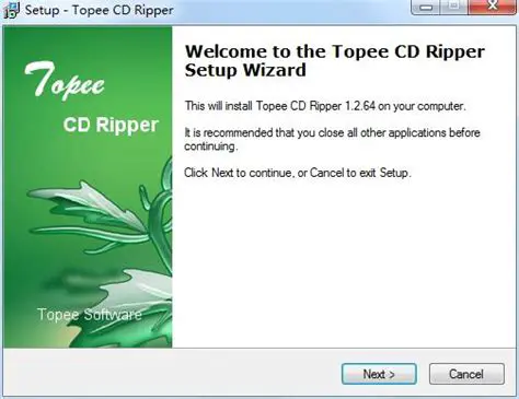 Key Features of Topee CD Ripper