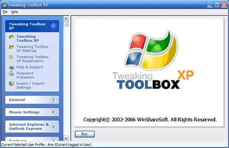 Key Features of Tweaking Toolbox XP