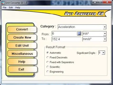 Key Features of Unit Converter EX