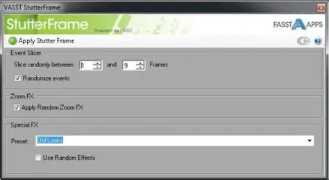 Key Features of VASST StutterFrame