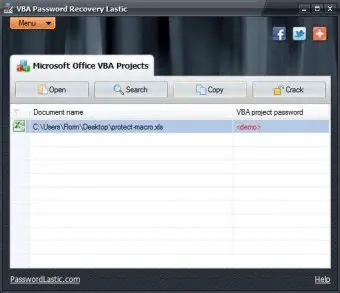 Key Features of VBA Password Recovery Lastic