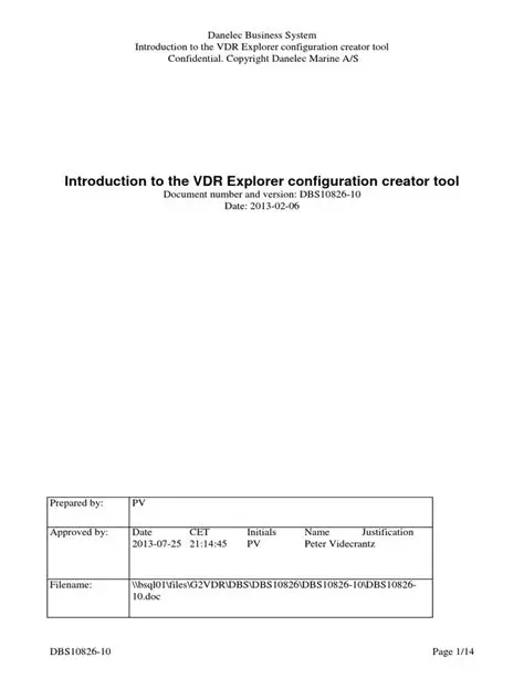Key Features of VDR Explorer