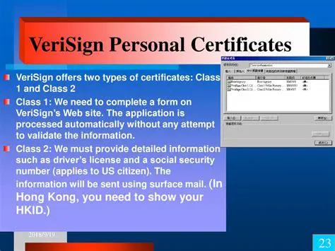 Key Features of VeriSign Personal Trust Agent