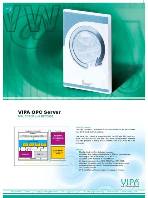Key Features of Vipa OPC Server