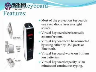 Key Features of Virtual Keyboard