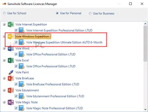 Key Features of Vole Windows Expedition