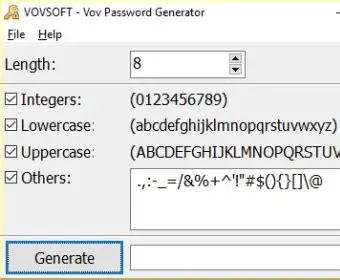 Key Features of Vov Password Generator