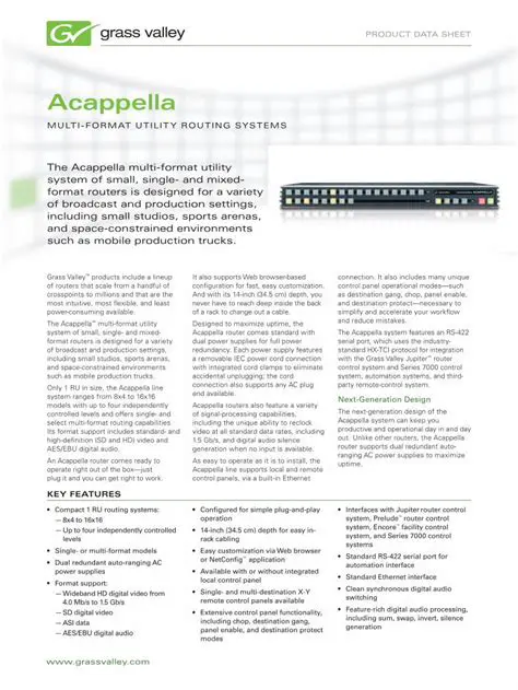Key Features of Web Acappella