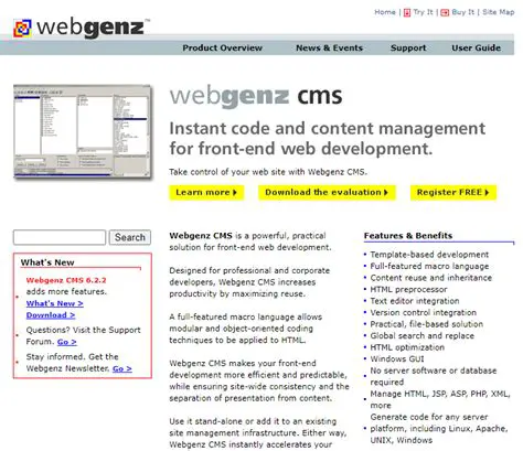 Key Features of Webgenz CMS