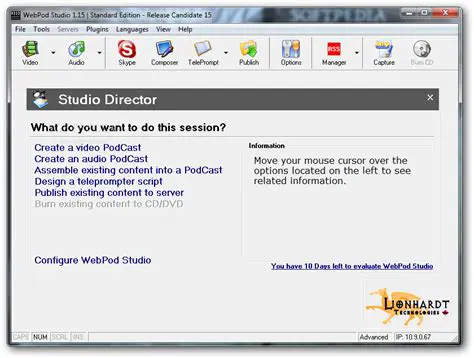 Key Features of WebPod Studio