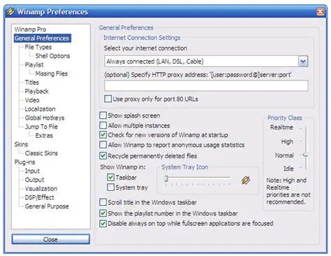 Key Features of Winamp Lite
