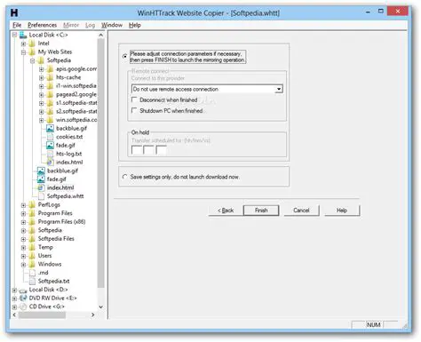 Key Features of WinHTTrack Website Copier