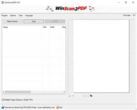 Key Features of WinScan2PDF