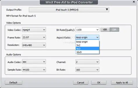 Key Features of WinX Free AVI to iPod Converter