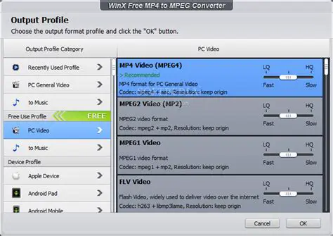 Key Features of WinX Free MPEG to MP4 Converter