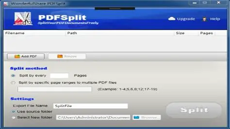 Key Features of WonderfulShare PDF Split